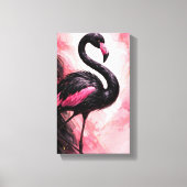 Tableau Déco (Flamant Noir)  Canvas Afdruk (Voorkant)