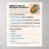 Tableau Lines of Dialog Excellence Poster (Voorkant)