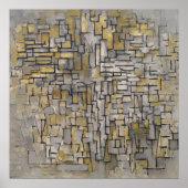 Tableau nr. 2/Compositie nr. VII van Piet Mondriaa Poster (Voorkant)