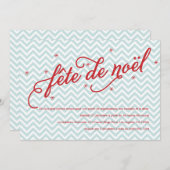 Tableau Soirée Fête de Noël Inviter Kaart (Voorkant / Achterkant)