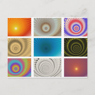 Tableau van Cirkels Ansichtkaart Briefkaart