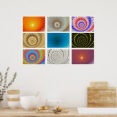 Tableau van Cirkels Poster (Keuken)