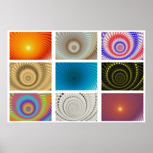 Tableau van Cirkels Poster
