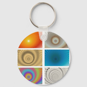 Tableau van Cirkels Sleutelhanger