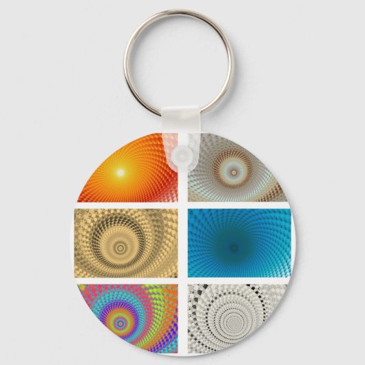 Tableau van Cirkels Sleutelhanger (Voorkant)