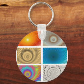Tableau van Cirkels Sleutelhanger (Voorkant)