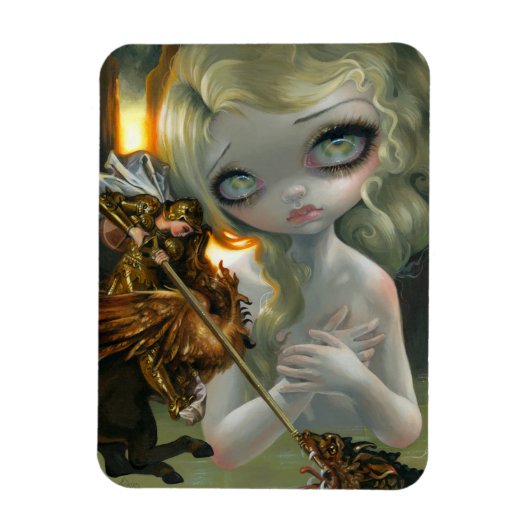 "Tableaux Vivants II: Roger en Angelica" Magneet (Verticaal)