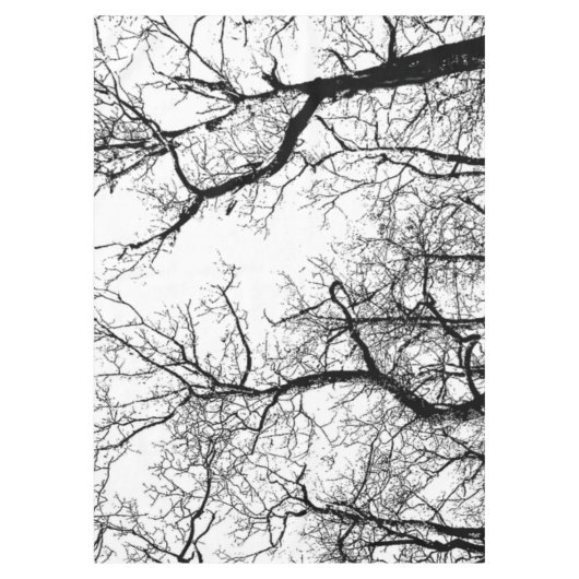 Tableclode abstracte structuur zwart-wit tafelkleed (Voorkant)