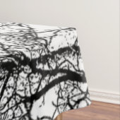 Tableclode abstracte structuur zwart-wit tafelkleed (Voorbeeld)