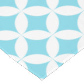 Tableclode herhalingscirkel, witte aangepaste kleu tafelkleed (Gekanteld)