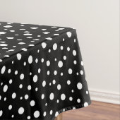 Tablecloth "60x84" zwarte en witte pooldots tafelkleed (Voorbeeld)
