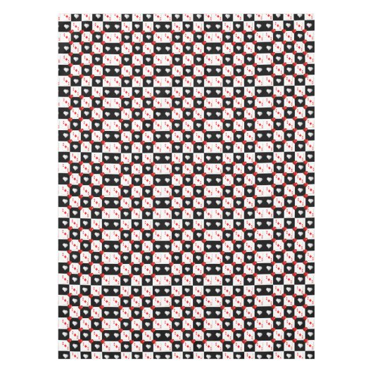 Tablecloth Ace Card Red Diamonds Tafelkleed (Voorkant)