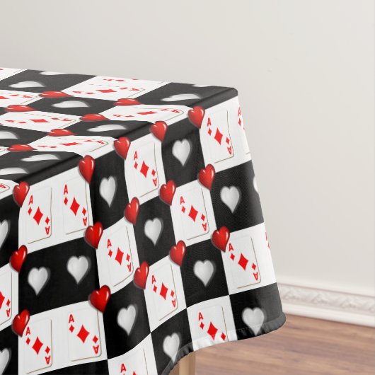 Tablecloth Ace Card Red Diamonds Tafelkleed (Voorbeeld)