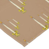 Tablecloth Beige Candles Tafelkleed (Gekanteld)
