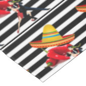 Tablecloth Black White Stripe Dansend Erybrero Tafelkleed (Gekanteld)
