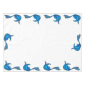 Tablecloth Blue Mermaid Tail Tafelkleed (Voorkant (Horizontaal))