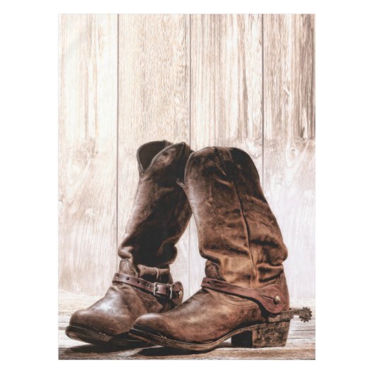 Tablecloth boots country rustige westerne draag sc tafelkleed (Voorkant)