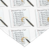 TABLECLOTH - BOURBON LOVERS SHOPPT LIST TAFELKLEED (Gekanteld)