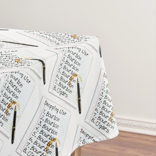 TABLECLOTH - BOURBON LOVERS SHOPPT LIST TAFELKLEED (Voorbeeld)