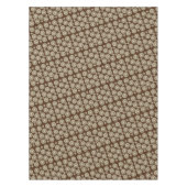 Tablecloth Brown Beige Floral Tafelkleed (Voorkant)