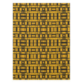 Tablecloth Burnt Yellow Black Tafelkleed (Voorkant)