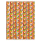 Tablecloth Carrots Floral Butterfly Vegan Tafelkleed (Voorkant)