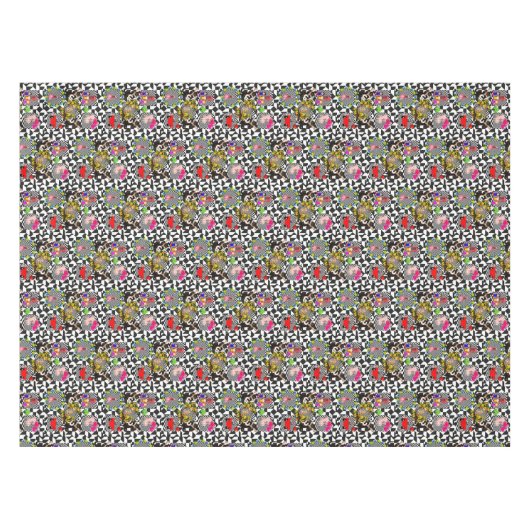 Tablecloth Cats Feline Dog  Tafelkleed (Voorkant (Horizontaal))