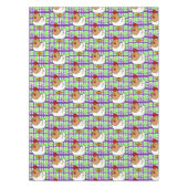 Tablecloth Chicken Paars Green Pset Tafelkleed (Voorkant)