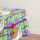 Tablecloth Chicken Paars Green Pset Tafelkleed (Voorbeeld)