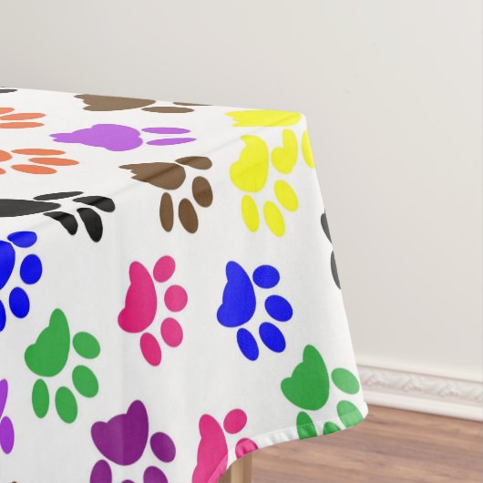 Tablecloth Colorful Colors Pawprinters Tafelkleed (Voorbeeld)