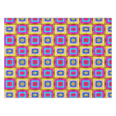 Tablecloth Colorful Colour Squares Tafelkleed (Voorkant (Horizontaal))