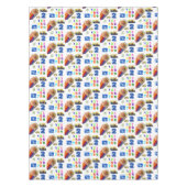 Tablecloth Colorful Pencils Numbers Tafelkleed (Voorkant)