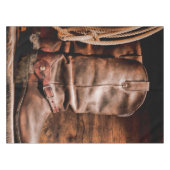 Tablecloth Cowboy Boots Barn Wood Rustisch Land R Tafelkleed (Voorkant (Horizontaal))