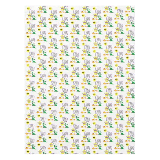 Tablecloth Easter Dinosaur Tafelkleed (Voorkant)
