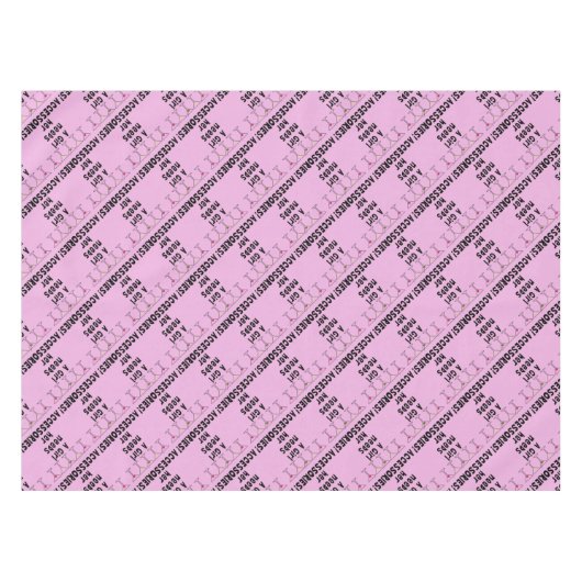 TABLECLOTH - EEN MEISJE HEEFT HAAR ACCESSOIRES NOD TAFELKLEED (Voorkant (Horizontaal))