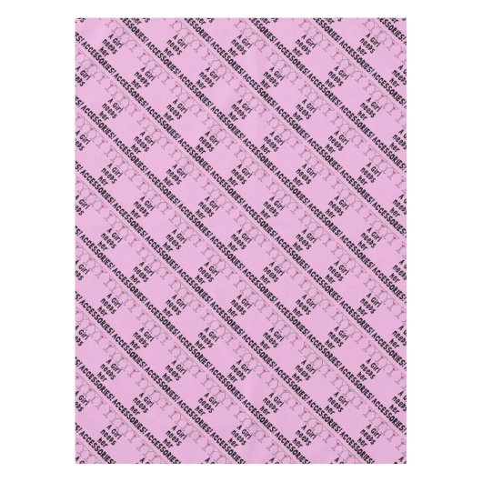 TABLECLOTH - EEN MEISJE HEEFT HAAR ACCESSOIRES NOD TAFELKLEED (Voorkant)