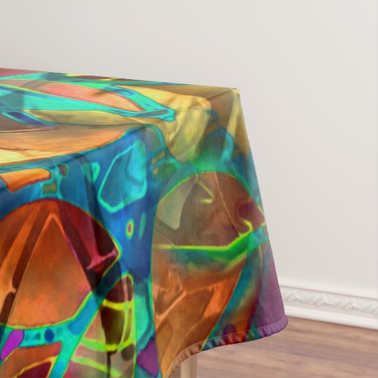 Tablecloth Floral Abstract Glas in lood Tafelkleed (Voorbeeld)