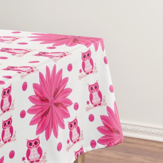 Tablecloth Floral Owl Tafelkleed (Voorbeeld)