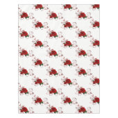 Tablecloth Floral Red Rose Tafelkleed (Voorkant)