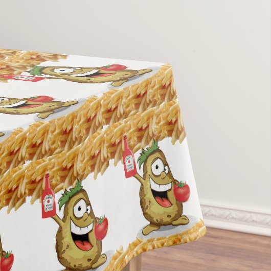 Tablecloth French Fries Potato Ketchup Tafelkleed (Voorbeeld)