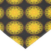 Tablecloth, Geel Oranje Kaleidoscoop Bloem Tafelkleed (Gekanteld)