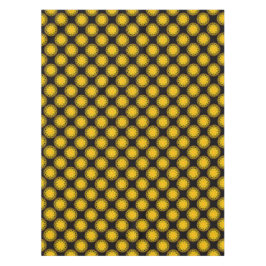 Tablecloth, Geel Oranje Kaleidoscoop Bloem Tafelkleed