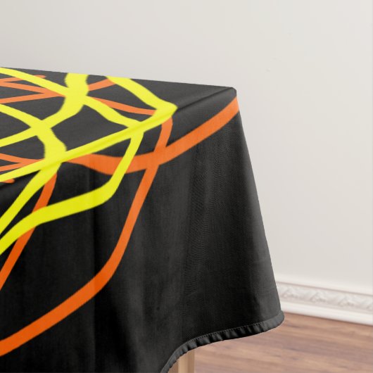 Tablecloth, Geel Oranje Kaleidoscoop Bloem Tafelkleed (Voorbeeld)