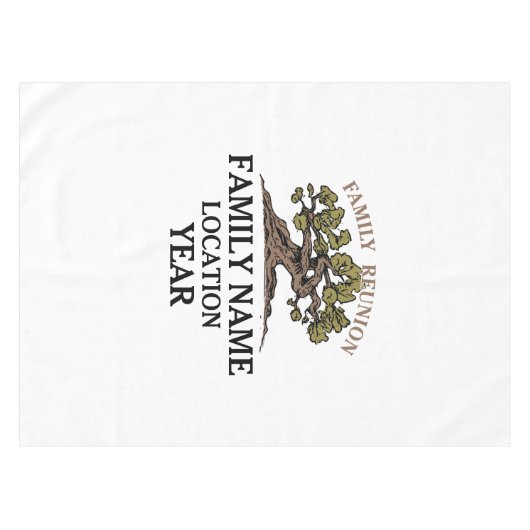 Tablecloth gezinshereniging tafelkleed (Voorkant (Horizontaal))