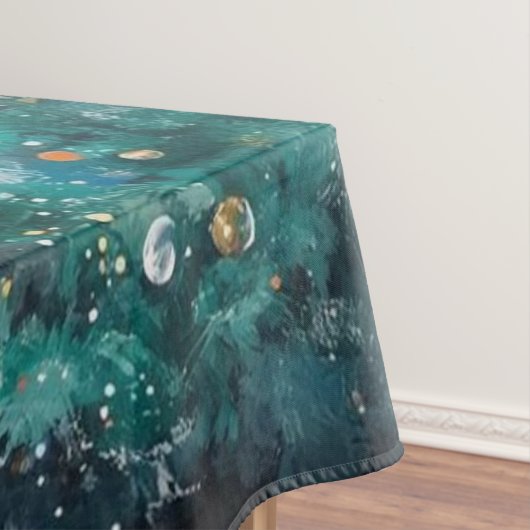 Tablecloth Green Christmas Trees Winter Forest Tafelkleed (Voorbeeld)