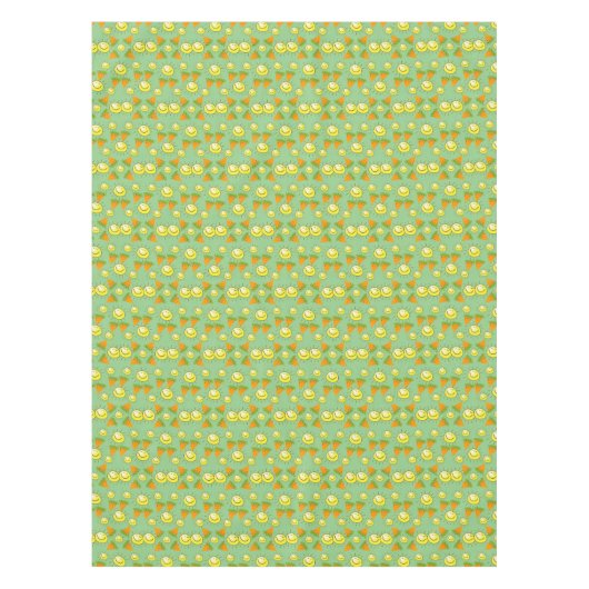 Tablecloth Green Sun Carrots Tafelkleed (Voorkant)