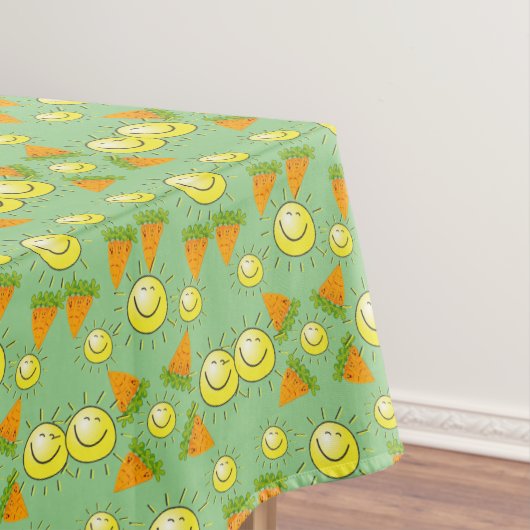 Tablecloth Green Sun Carrots Tafelkleed (Voorbeeld)