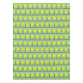 Tablecloth Green Yellow Chick Floral Tafelkleed (Voorkant)