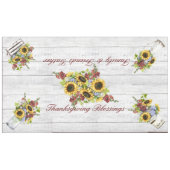 Tablecloth Grote Thanksgiving Afzegelingen/Vriende Tafelkleed (Voorkant (Horizontaal))