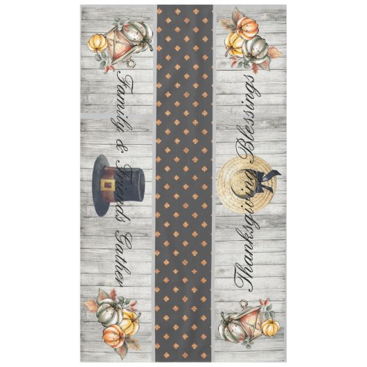 Tablecloth Grote Thanksgiving Afzuigingen Tafelkleed (Voorkant)